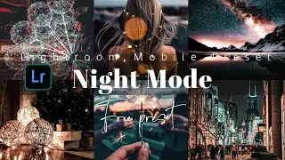 Lightroom Mobile Presets Free DNG | Lightroom presets tutorial | Night Mode PRESET