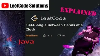 LeetCode 1344. Angle Between Hands of a Clock Solution Explained - Java