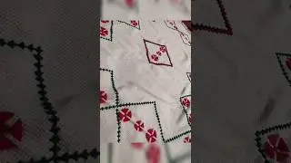VERY EASY TABLE CLOTH DESIGN❤✨ #handmade #veryeasy  #tableclothdesign #youttubeshorts