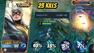 23 Kills Vale Movement Speed Build - Nobody Can Catch Me (Must Try) | Mobile Legends