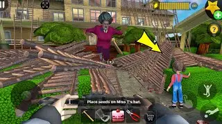 Scary Teacher 3D - troll Miss T many ladder and traps (Mod menu) gameplay part 5386 #scaryteacher3d