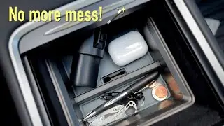 Tesla Model Y accessories, organize your center console storage with a Vicseed tray