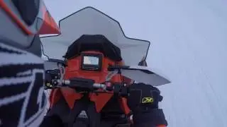 Snowmobiling in voyageurs national park 2/11/17