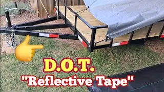D.O.T. Reflective Tape Install #diy #utilitytrailer