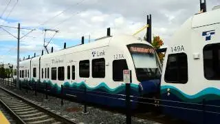 Sound Transit LINK Light Rail : Westlake Station Bound Train @ SODO Station