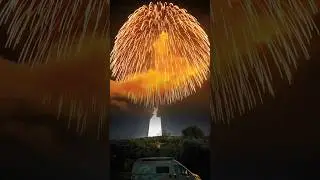 FIREWORKS at CRISTO REI ✝️🗽 #fireworks #cristorei #lisboa #fuegosartificiales #cool #parati #viral
