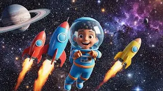 Three Little Rockets Zoom Zoom Zoom 🚀 | Nursery Rhymes for Kids & Baby Songs