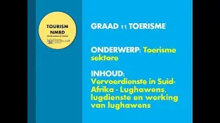 Lughawens, lugdienste en werking van lughawens Graad 11 Toerisme