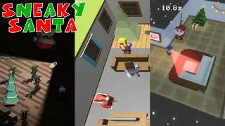 Крадучись по дому! [Игры с хитрым Сантой]
