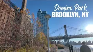 📍🇺🇸 4K Domino Park Waterfront Walk| Brooklyn, NY | 2025