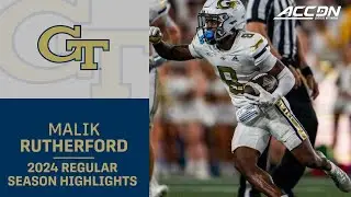 Malik Rutherford 2024 Regular Season Highlights | Georgia Tech WR