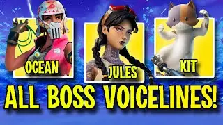*NEW* ALL THE BOSS VOICELINES | OCEAN, JULES & KIT | FORTNITE CHAPTER 2 SEASON 3