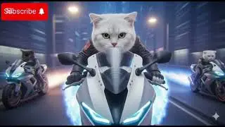 #🎮🏍️ Title:Pixel Motorcycle Cat Race 🐱🔥 |## White Cat vs Black Cat | 3D Pixel Racing Adventure#