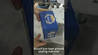 Biscuit box tape around sealing machine,Semi automatic taping Closing Machine,Container tape sealer