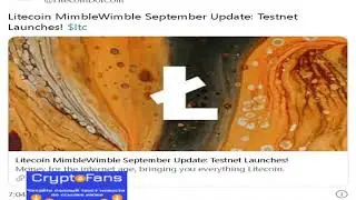 Litecoin has launched its Mimblewimble implementation on a testnet.