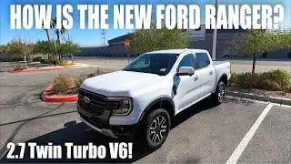 2025 Ford Ranger Lariat 4x4 Review + Drive! | New Engine