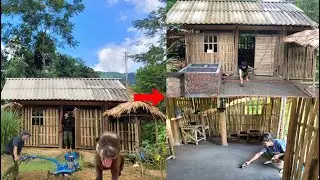 Full video: Concrete house building skills. Water tank building techniques. Binh's daily life