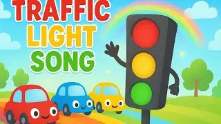 Traffic Light Song for Kids 🚦 | Red Stop, Yellow Slow, Green Go | Learn Colors & Safety #kids