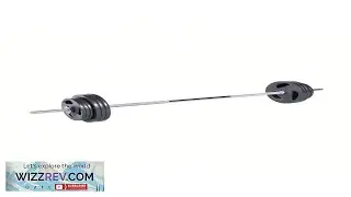 Barbell Straight Standard Weight Bar With Threaded Ends 6 Ft.Knurled Handles