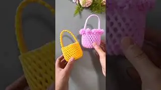 Basket from fruit net