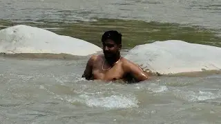 Ajj to dubte dubte bacha #river #outdoors #nepalborder #border #share  #like #viralvideo #dam #veiws