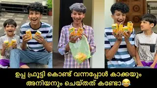 ഉപ്പ ഫ്രൂട്ടി കൊണ്ട് വന്നപ്പോള്‍ കാക്കയും അനിയനും ചെയ്തത് കണ്ടോ😂 #javazinentertainment #comedy