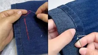 Fix Jeans That Are Too Long &ndash; Easy DIY Hem Hack!