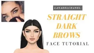 Straight Dark BROWS | Stardoll Face Tutorial | LanaDelChanel.