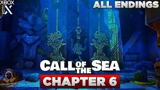 CALL OF THE SEA Walkthrough Chapter 6: Fhalgof'n (ALL ENDINGS) | No Commentary (XBOX SERIES X)