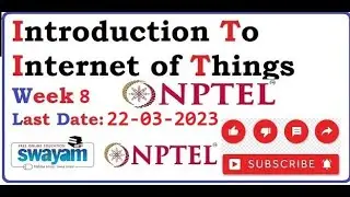 Introduction to Internet of Things|| WEEK-8 Quiz assignment Answers 2023||NPTEL||IoT||