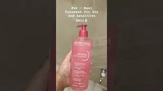 Bioderma Sensibio Gel Moussant SLS Free Cleanser🫶#skincare #bestfacewash #views #viral #shorts
