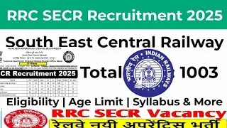 SECR Apprentice Recruitment 2025: Apply Now for 1007 Trade Apprentice Posts!