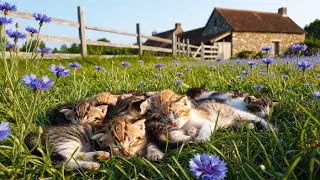 1 Hours Of Garden Nature Music for Cats 😻 Soothing Music for Sleep, Stress Relief 🌷 Cat TV