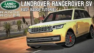 Руководство по созданию значка-логотипа LandRover RangeRover SV Easy | Многопользовательский режи...