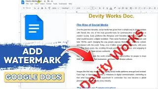 Как добавить водяной знак в Google Docs (руководство по тексту и изображениям)