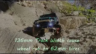 Will 10mm wheel spacer cause tire rub using a 62mm tire Traxxas TRX4m