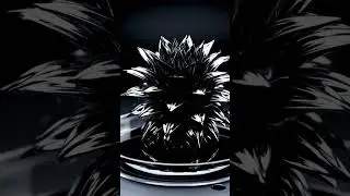 Ferrofluid Explosion Forming Spiky Flowers 🧲 #Shorts #Ferrofluid #Magnet #OddlySatisfying