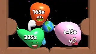 Blob Merge 3D: MAX Level - Beat 16Sx 32Sx 64Sx | 2048 Blob Android Gameplay Walkthrough No BGM