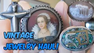 VintageDazzle Haul #286: Vintage and Antique Silver Jewelry, Beaded Jewelry, for Resale on Etsy