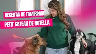 COZINHANDO COM MEUS CACHORROS - PETIT GATEAU DE NUTELLA DO AMOR - Receitas de Tamirinha