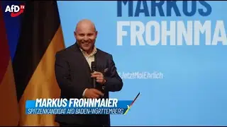 Markus Frohnmaier Spitzenkandidat der AfD in Baden-Württemberg  beim Karlsruher Gipfeltreffen