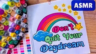 ASMR Coloring 🌈 No Talking  Marker Sounds