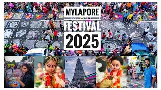 Mylapore kolam festival | Mylapore festival 2025 | #vlog #rufimanmohan #celebration #chennaidairies