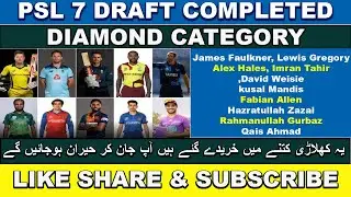PSL 7 2022 ||  Diamond Category Players || HBL PSL 7 2022 || PSL 7 in Pakistan || Click TV ||