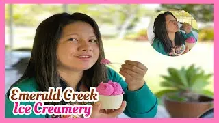 First time eating dragonfruit and lime sorbet at Emerald Creek Ice Creamery//Cheche La&ntilde;ojan