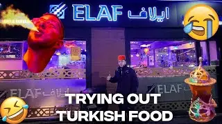 Amazing Food Prep at Table Whilst Eating Turkish Food at Elaf Blackburn & Drinking Turkish Tea