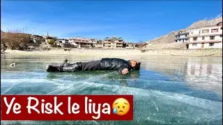 Frozen lake in nako || reckong peo to nako || Winter spiti road trip2022