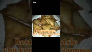 Restaurant style chicken qeema samosa recipe short by sweet sour & salty