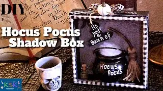 🧙&zwj;♀️Enchanted HOCUS POCUS Shadow Box🧹FUN DIY Dollar Tree 3D Halloween Shadow Box🎃☠️