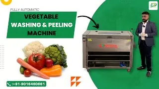 Fully Automatic Vegetable Washing & Peeling Machine🌾Ginger, Potato🥔, Carrot🥕, Onion🧅, Beetroot🎯#rami